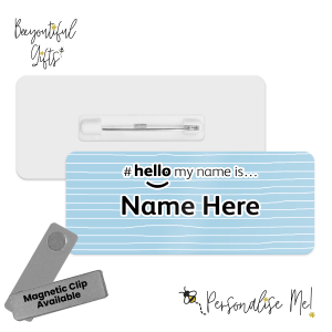 Finborough Court - Personalised Name Badge (Male)