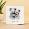 Anniversary Card For Wife Anniversary Card For Husband Boyfriend or Girlfriend Anniversary Card For Him or Her Koala Love - Square (5.5x5.5) / Blank Inside