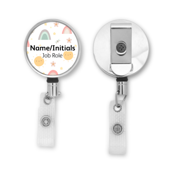 Personalised Metal ID Reel - Cute Summer Pattern