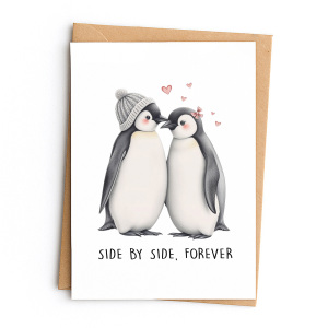 Anniversary Card - Side By Side, Forever