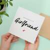 Birthday Card For Girlfriend Happy Birthday Card For Girlfriend Simple Birthday Card For Girlfriend Love Hearts Birthday Card For Girlfriend - Square (5.5x5.5) / Blank Inside