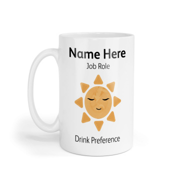 Personalised Ceramic Mug - Boho Baby Sun