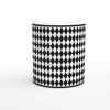 Prada Black Diamond Mug 132 - Ceramic White