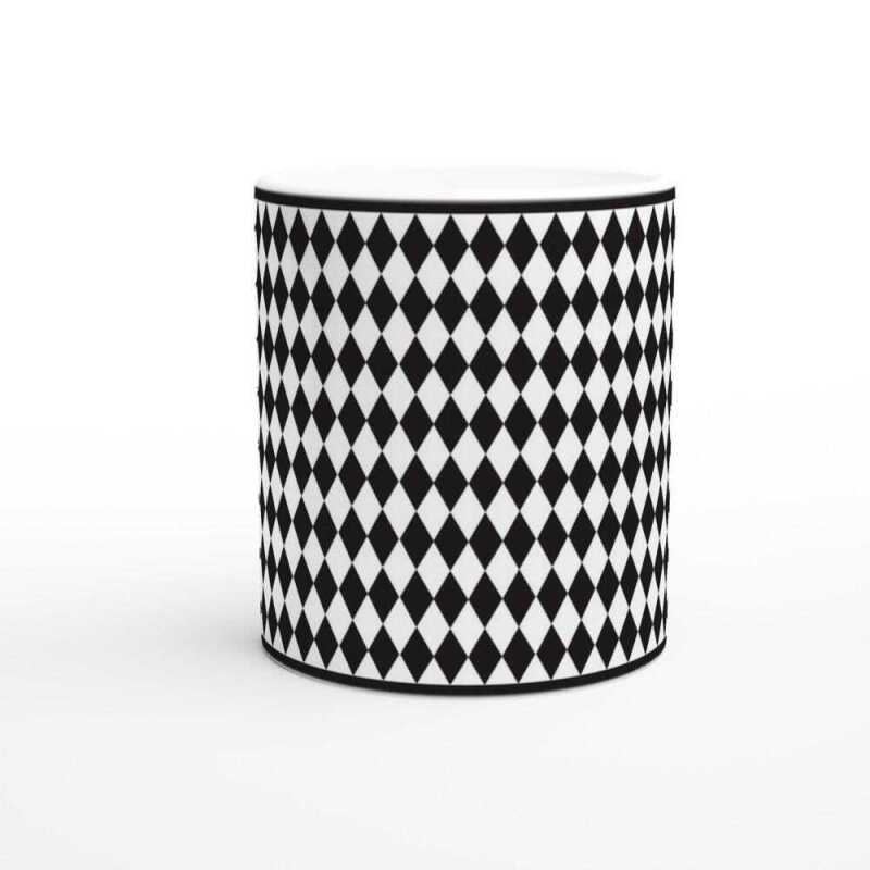 Prada Black Diamond Mug 132 - Ceramic White