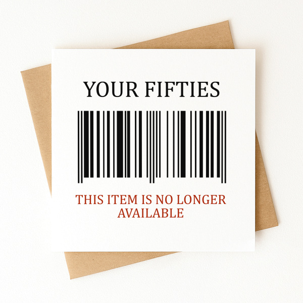 60th Birthday Card - Your Fifties This Item Is No Longer Available - Standard Smooth Card