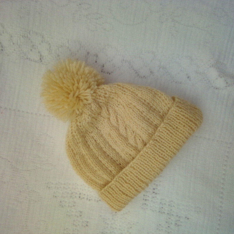Unisex Hand Knitted Cabled Cardigan Set, 4 Piece Cardigan Set - Premature 1 - Chest 10 ins  - £10.00