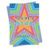 You're a star, congratulations card with a gorgeous printed envelope - 12 x 17cm and blank inside - made in the UK