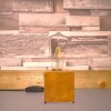Buy2get3rd free - Small - Rustic Industrial Lamp Inset - Reclaimed Wood - Quirky Square Rectangle - Desk Lamp Table Lamp - Bedside Lamp - Man/She Cave - Handmade