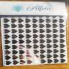 Gold, Silver or Holographic Heart Stickers 100 in a set 1cm and 8mm - 1 - Gold