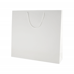 Personalised Luxury Gift Bag with Rope Handles - White (Matte) - Extra Large (500mm x 420mm x 130mm)