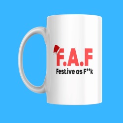 Funny Christmas Mug For Him or For Her - Ideal Rude Xmas Cup - Gift Idea - Secret Santa