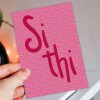 Si thi Yorkshire dialect, Yorkshire phrase, funny, goodbye, leaving, new job, I'll miss you, colleague card (Size A6/A5/A4/Square 6x6") - A6: Single card - Blue