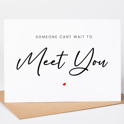 Pregnancy announcement cards Someone Can't Wait To Meet You