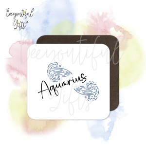 Birthday Coaster - Zodiac Line Art