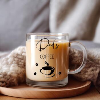 Personalised Glass Coffee Mug