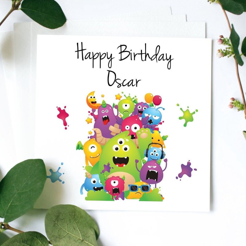 Monster Birthday Card
