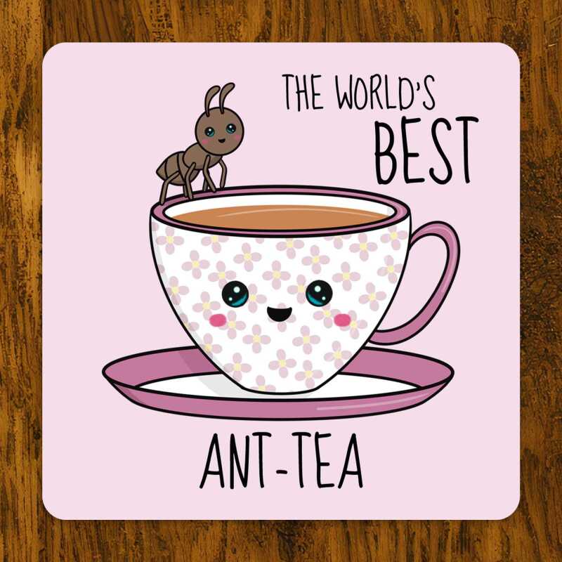 Funny Auntie Coaster: Novelty Ant-Tea Gift