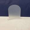 Arched A5 A4 Frosted Acrylic Table Number or Sign Blank with Stand / Frosted Clear / Acrylic Blanks / Wedding Signage/ DIY Signage / 3mm - A5 - Arched