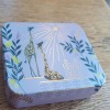 Craft Travel Tin | Travel Sewing Tin - Green Leopard