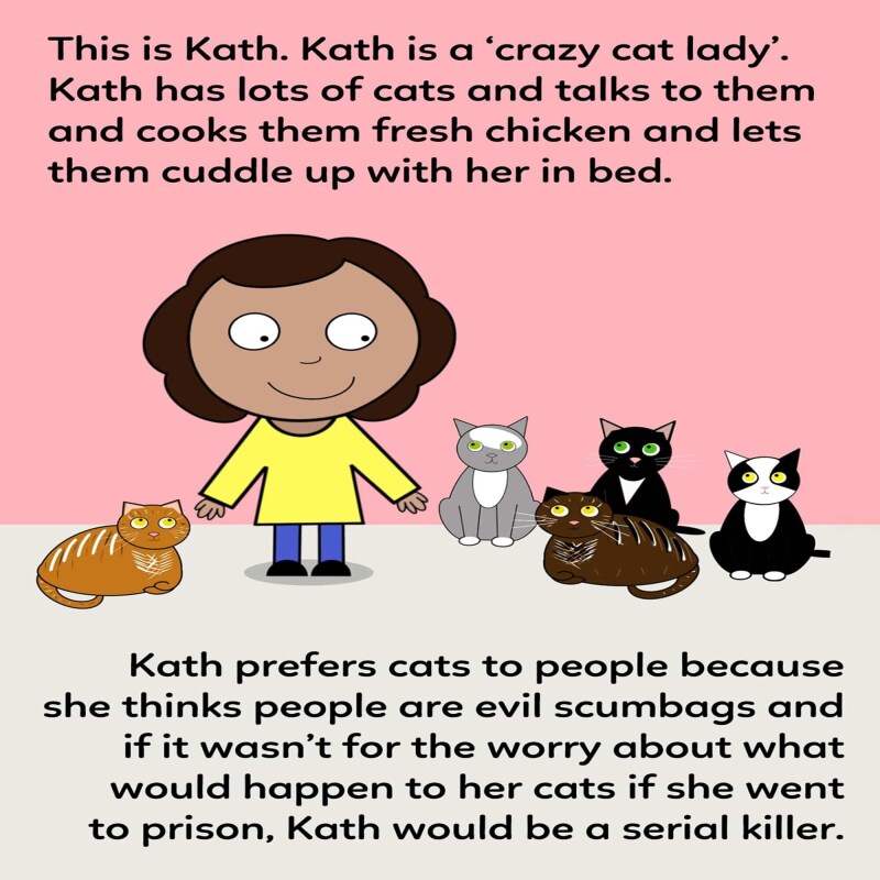 Crazy Cat Lady - funny birthday card