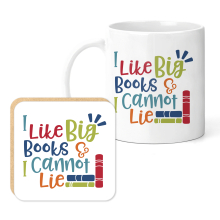 Reading Mug & Coaster Set - I Like Big Books & I Cannot Lie