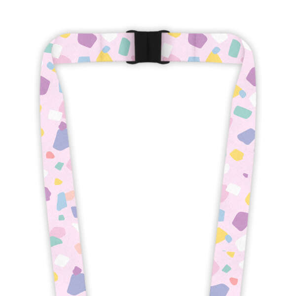 Double Breakaway Lanyard - Pastel Terrazzo