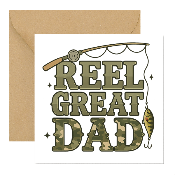 Father's Day Card Card - Reel Great Dad - Standard Smooth Card