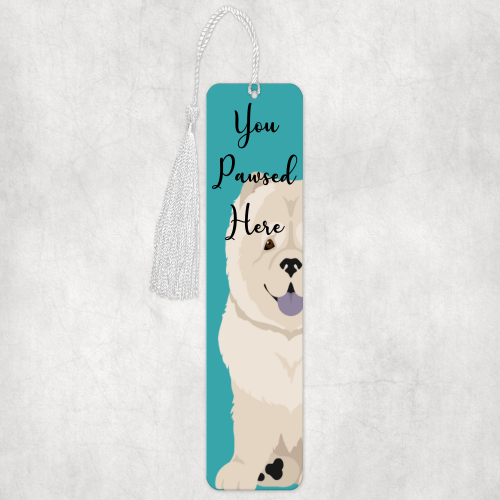 Personalised Aluminium Bookmark with Tassel – “You Pawsed Here”