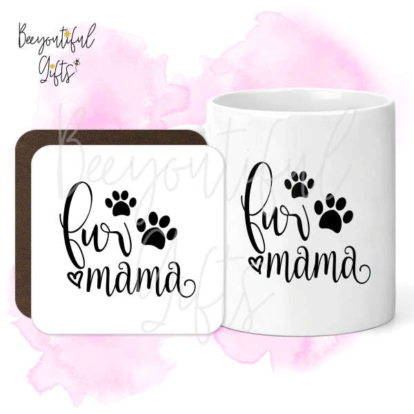 Mug & Coaster Set - Fur Mama