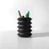 The Kuri Pen Holder | Desk Organizer and Pencil Cup Holder - Matte Dark Green