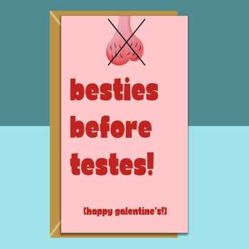 Galentine's Card for Friend, Bestie, Sister, or anyone else this Valentine's Day - Funny Personalised Galentine Card