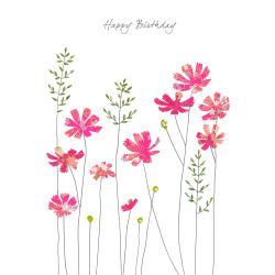 Holy Mackerel cosmos birthday card - designed by Eloise Hall - 15.7 x 11cm - blank inside