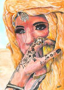 Amazigh Girl - Gold