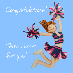 Congratulations Three Cheers Greeting Card One Lump or Two Holy Mackerel Cards