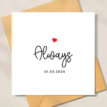 Personalised Anniversary Card - Always - Standard Smooth Card