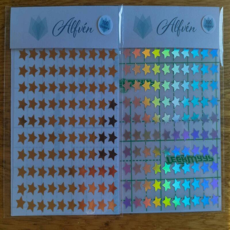 100 Star Stickers - 1 - Gold