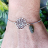 Moldavite Sterling Silver Bracelet 
