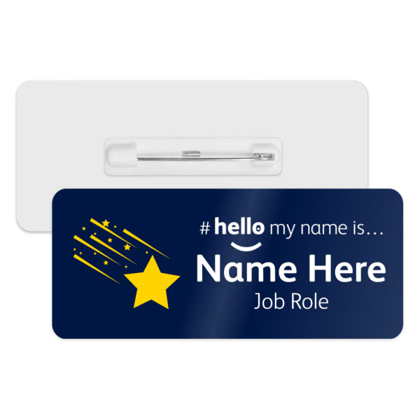 #hello my name is... Name Badge - Shooting Star