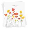 Thank you with tulips card -  designed by Eloise Hall - 15.7 x 11cm and blank inside, made in the UK