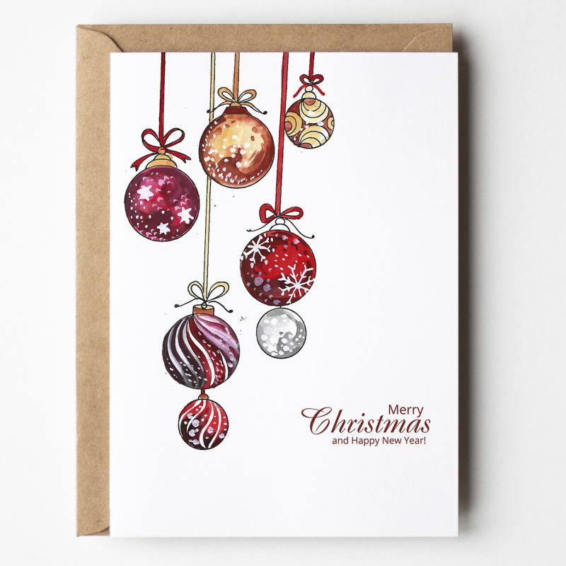 Corporate Christmas Cards Branded | Corporate | Company | Christmas Cards for Clients  Staff, Co-Workers, Teams & Clubs Christmas Cards - A6 - 4.1" x 5.8"