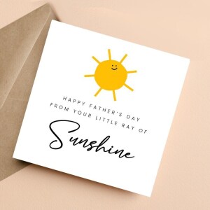 Father's Day Card - Little Ray of Sunshine