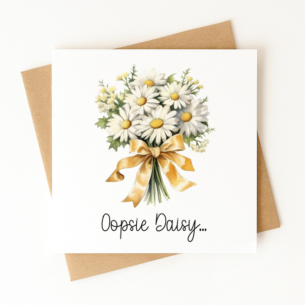 I'm Sorry Card - Oopsie Daisy... - Standard Smooth Card