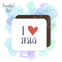 Religious Coaster - I Love Jesus