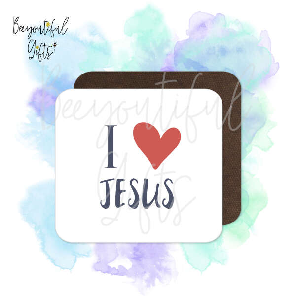 Religious Coaster - I Love Jesus