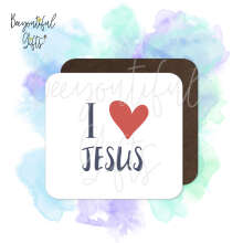 Religious Coaster - I Love Jesus