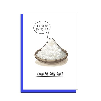 Coarse sea salt card | Cute Card | pun card |