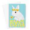 Cute Easter Bunny Card - A5 Portrait - 1 Card