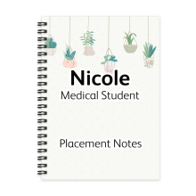 Personalised A5 Notebook - Hanging Plants