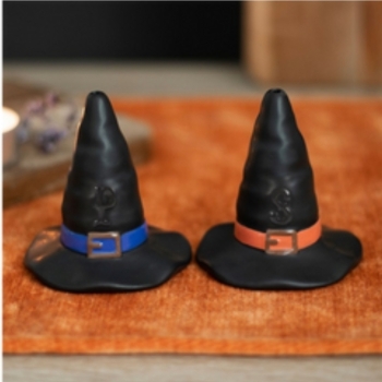 Halloween Witch Hat Salt and Pepper Shakers