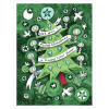 Doves and Tree Themed Christmas Card by Artist Lisa Berkshire, 12.7 x 17.7 cm